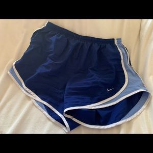 Nike Blue and White Athletic Shorts